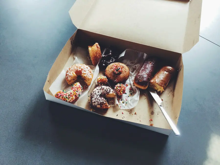 Packed catering boxes ready for delivery