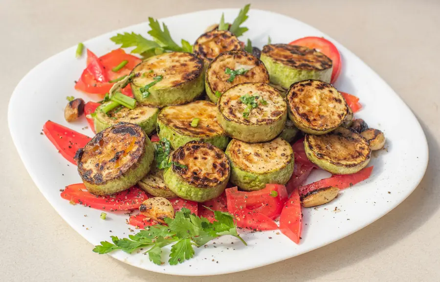 Char-grilled vegetables