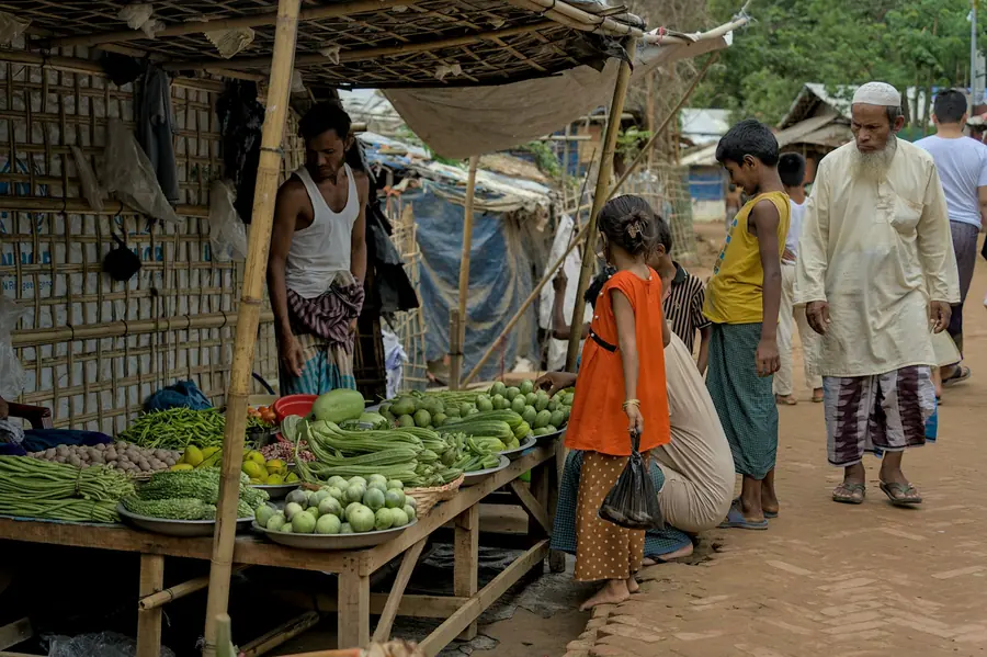 A market stall selling fresh produce