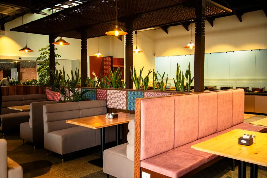 The interior of a restaurant